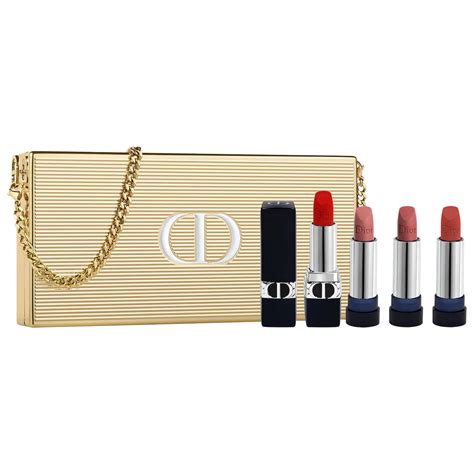 dior lipstick holiday set 2021|Rouge Dior Holiday Mini Lipstick Set .